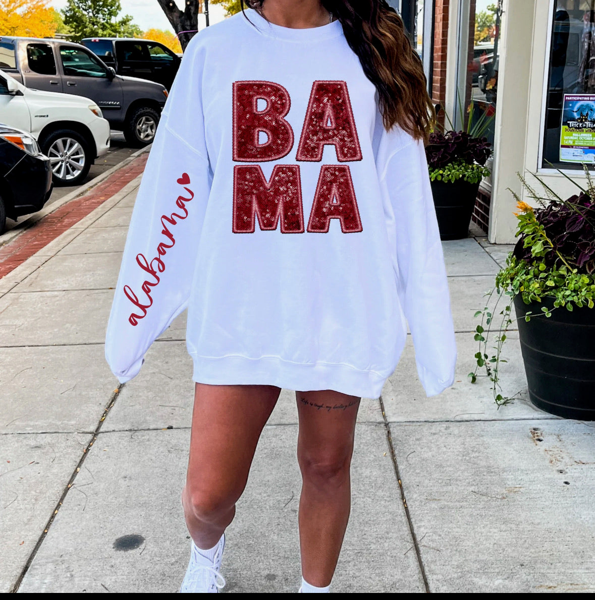 BAMA faux Sequins Graphic