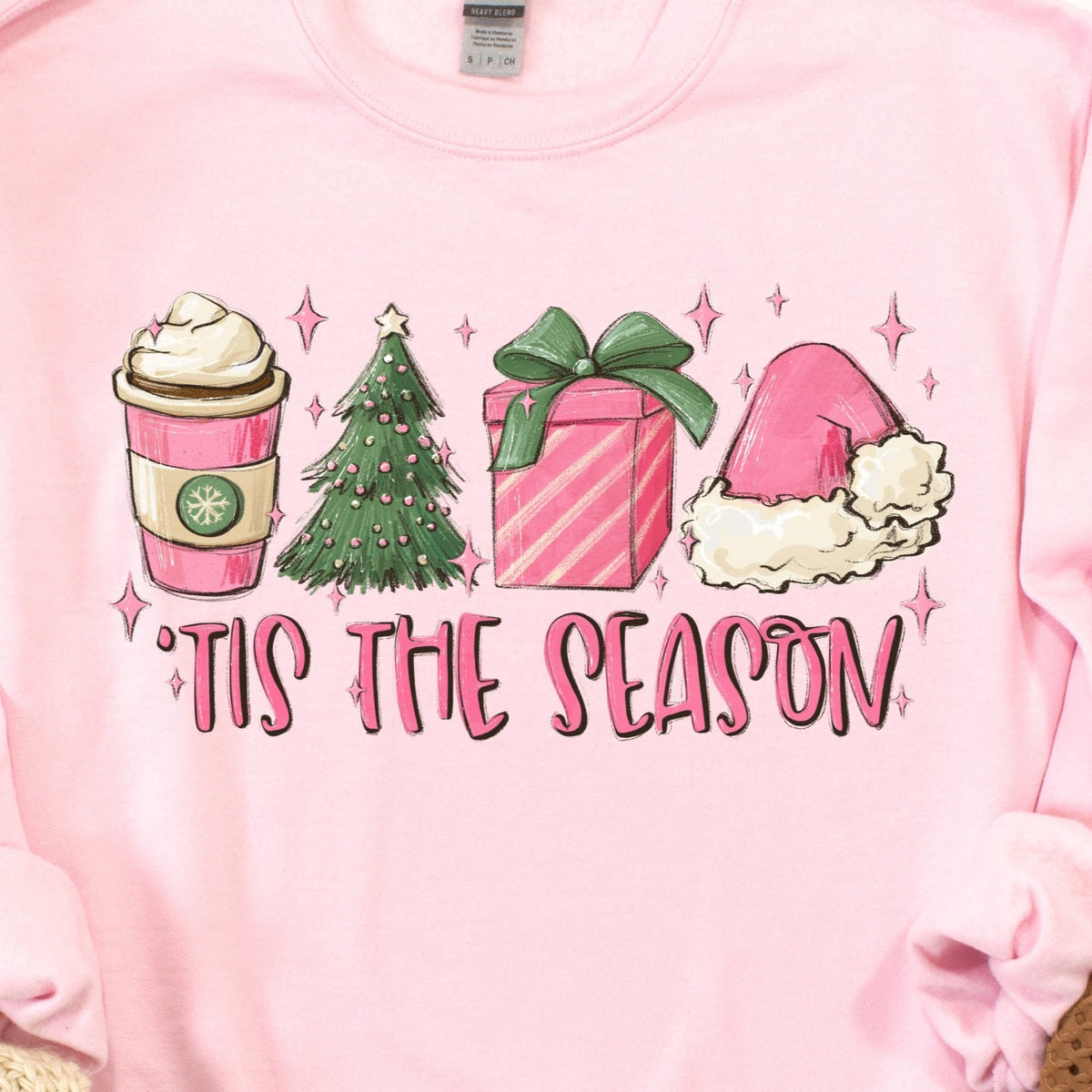 Pink Tis The Season Graphic Tee