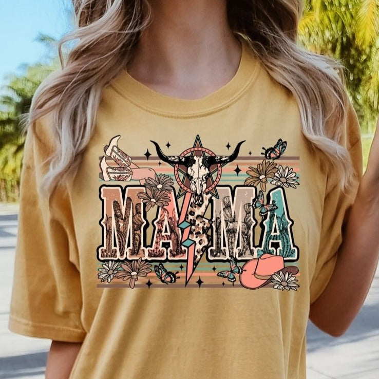 Mama Western Graphic Tee