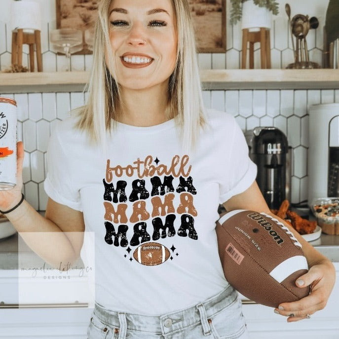 Proud MAMA Football Tee