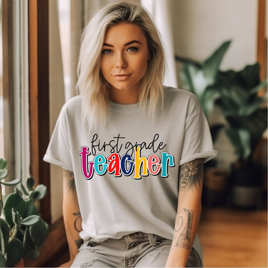 First Grade Teacher Graphic Tee