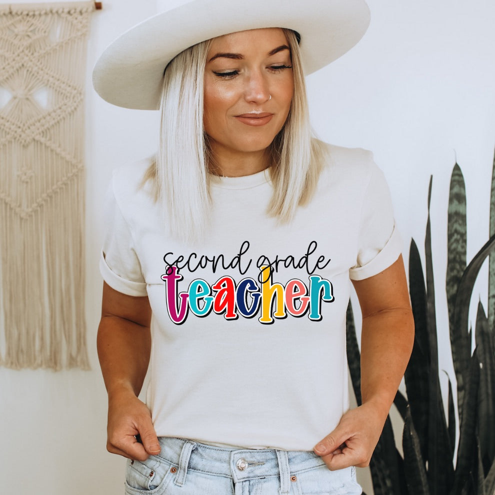 Second Grade Teacher Graphic Tee